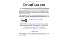 Desktop Screenshot of drumtabs.org