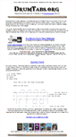 Mobile Screenshot of drumtabs.org